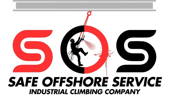 black and white logo sos